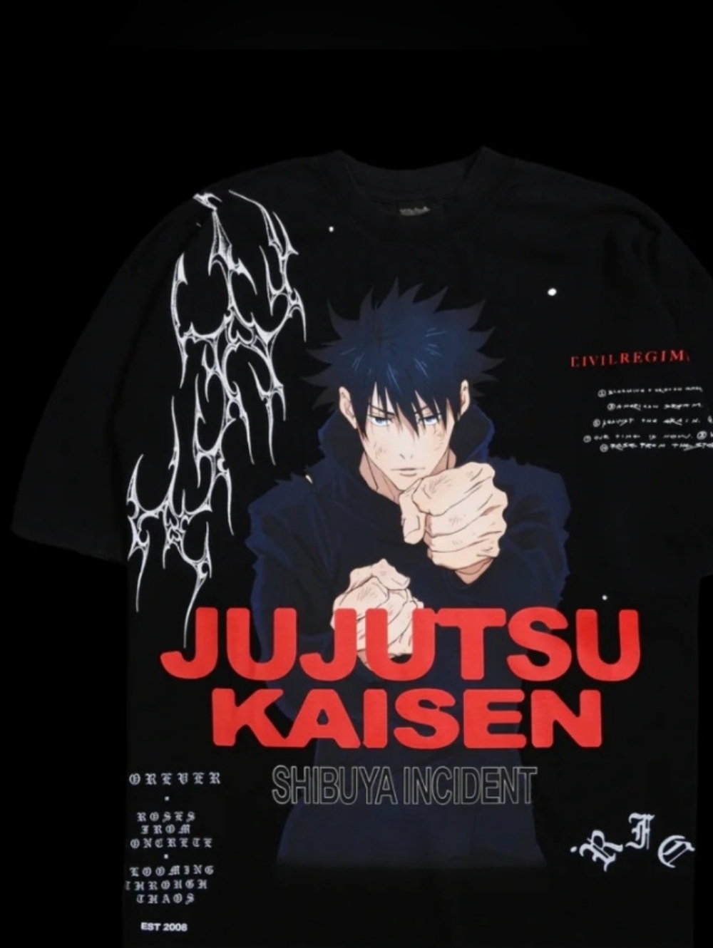 Civil Regime "Megumi Cursed Technique" Dungeon Tee